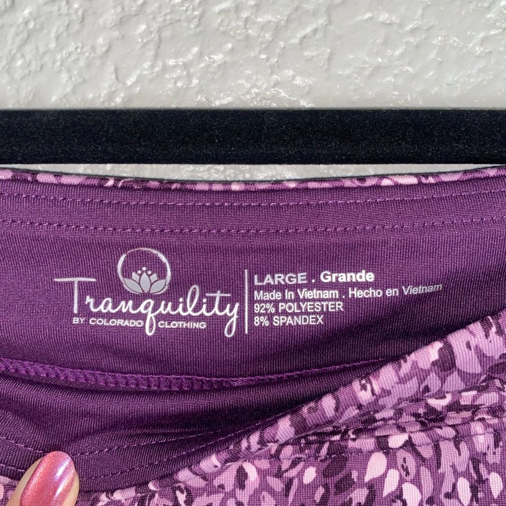 Tranquility Active Skort Purple Print Women’s L - Picture 3 of 11